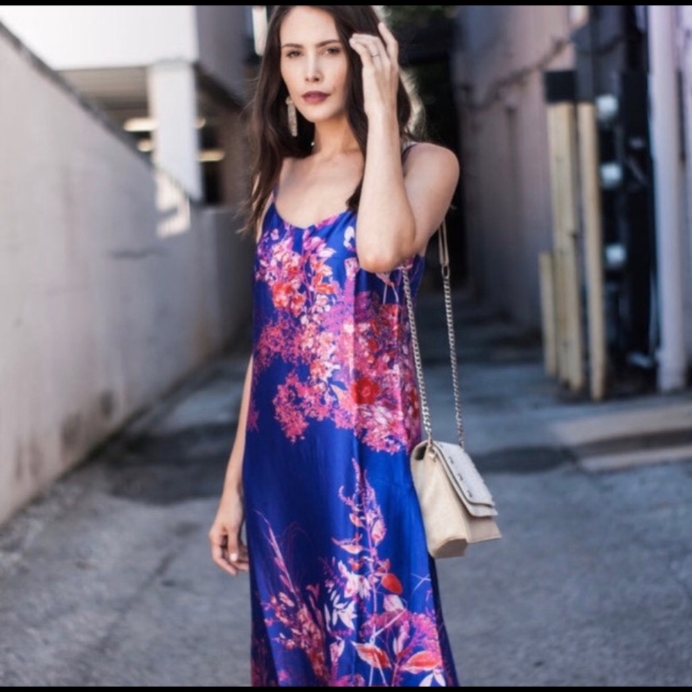 LAST DAY! Banana Republic Floral Silky Slip Dress!